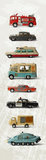 Zelfklevende poster auto Dinky toy kinderkamer